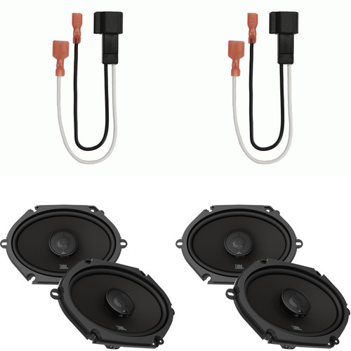 JBL Speakers 6X8 inch for Ford F-150 1999-2014 Upgrade Kit - 2 Pair of STADIUM Series with Harness, Coaxial Car Audio Front and Rear Door Speaker STADIUM862F