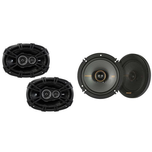 Kicker KSC 6.5", DSC 6x9" Coaxial Speaker Upgrade Bundle