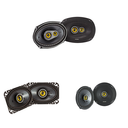 Kicker CSC 6x9", 4x6" & 6.5" Coaxial Speaker Upgrade Bundle