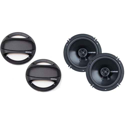 Memphis Audio SRX62V Street Reference Series 6.5" 2-Way Coaxial Speakers w/ Optional SRXG62 Grilles