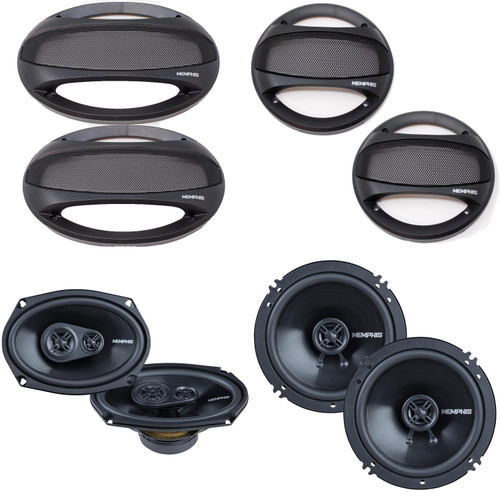 Memphis Audio Street Reference Series 6.5" &  6x9" Coaxial Speakers w/ Optional SRXG Grilles