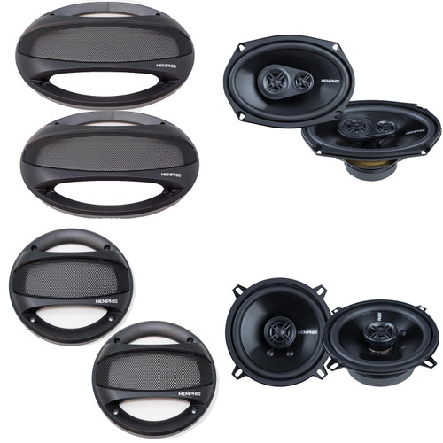 Memphis Audio Street Reference Series 5.25" &  6x9" Coaxial Speakers w/ Optional SRXG Grilles