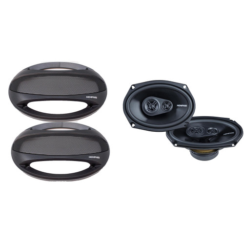 Memphis Audio SRX693V Street Reference Series 6x9" 3-Way Coaxial Speakers w/ Optional SRXG693 Grilles