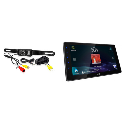 JVC KW-Z900W Digital Media Receiver featuring 9" HD Floating Screen / Apple CarPlay® (Wireless, Wired) / Android Auto™ (Wireless, Wired) / HDMI Input / Mirroring (Wireless, Wired) and Back Up Camera