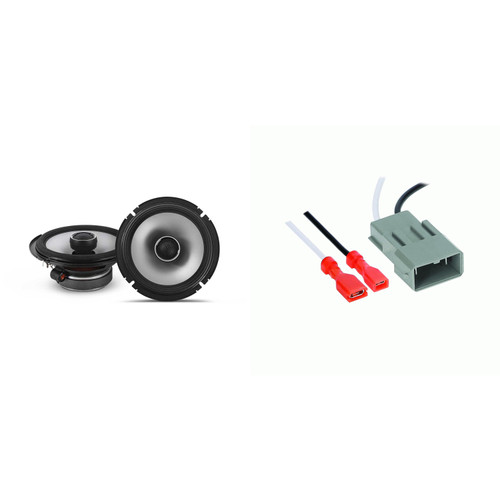 Alpine Speakers 6.5 inch for Honda Civic 2002-2020 Upgrade Kit - 2 Pack of S2 Series with Harness, Coaxial 6 1/2 Car Audio Front Door or Rear Deck Speaker S2-S65