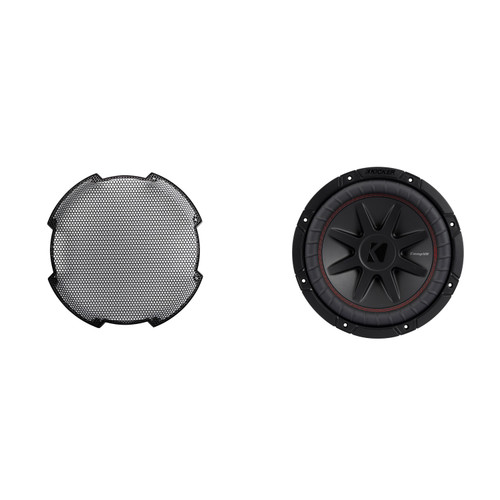 Kicker Used 52CVR102 10-Inch (25cm) Sub, DVC, 2-ohm & 52GR10 Grill Bundle - Used Good Condition