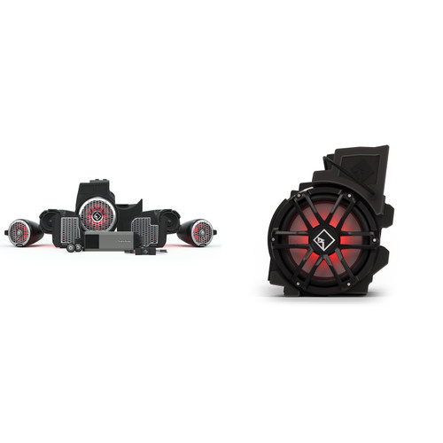 Rockford Fosgate RZR19RCPXP-STG5 Ride Command Audio System – 1500W, M2 Tweeters, Color Optix Front & Rear Speakers, Front & Rear M2 Subs – Fits Select RZR Pro & Turbo Models