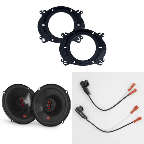 JBL Speakers 6.5 inch for Chevrolet Silverado 1999-2006 Upgrade Kit - Pair of Stage Series with Adapters and Harness, Coaxial 6 1/2 Car Audio Front Door Speaker for Chevy Stage3627FAM