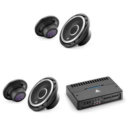 JL Audio 4 Channel RD Amp & (2) C2-650x 6.5" Audio Upgrade Bundle