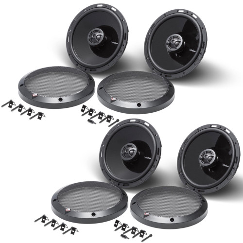 Rockford Fosgate - Two Pairs of P1650 Punch Series 6.5" Coaxial Speakers