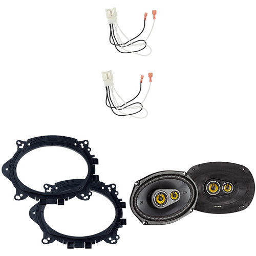 KICKER Speakers 6X9 inch for Ford F-150 2015-2024 Upgrade Kit - Pair of CS Series with Adapters and Harness, Car Audio Front Door Speaker 46CSC6934