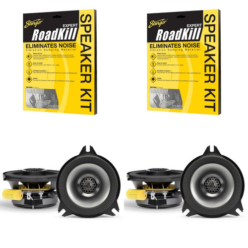 Alpine BassRev™ (2 Pair ) BRV-S40 4" Speaker Set w/ Sound Deadener