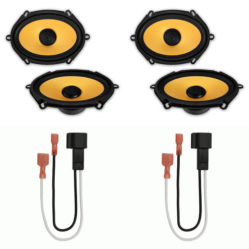 Diamond Audio (2)DMDX68 6x8" Coaxial Speakers with 72-5600 Speaker Harness Compatible with Select 1998 & Up Ford