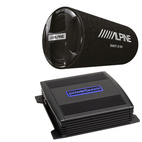 Alpine SWT-S10 10" Bass System compatible with ASA3-200.2 Amplifier