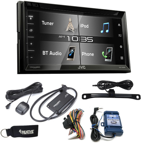 JVC KW-V340BT Bluetooth DVD/CD/USB Includes Sirius XM SXV300 Back Up Camera and SWI-RC Interface