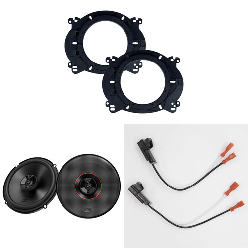 JBL Speakers 6.5 inch for Chevrolet Tahoe 1995-2014 Upgrade Kit - Pair of CLUB Series with Adapters and Harness, Coaxial 6 1/2 Car Audio Front Door Speaker for Chevy, CLUB-64