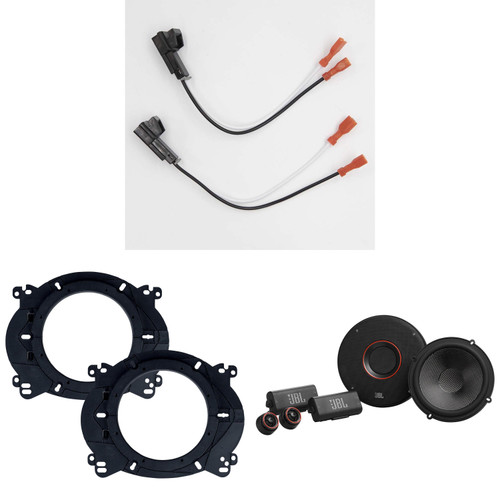 JBL Speakers 6.5 inch for Chevrolet Tahoe 1995-2014 Upgrade Kit - Pair of CLUB Series with Adapters and Harness, Coaxial 6 1/2 Car Audio Front Door Speaker for Chevy, CLUB-64CSQ