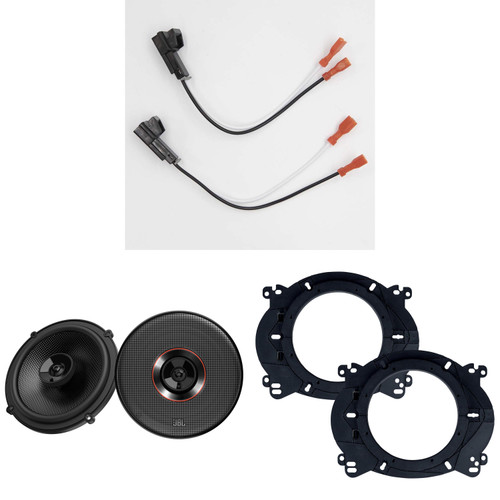 JBL Speakers 6.5 inch for Chevrolet Tahoe 1995-2014 Upgrade Kit - Pair of CLUB Series with Adapters and Harness, Coaxial 6 1/2 Car Audio Front Door Speaker for Chevy, CLUB-64SQ
