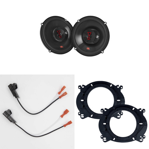JBL Speakers 6.5 inch for Chevrolet Tahoe 1995-2014 Upgrade Kit - Pair of STAGE Series with Adapters and Harness, Coaxial 6 1/2 Car Audio Front Door Speaker for Chevy, Stage3637FAM