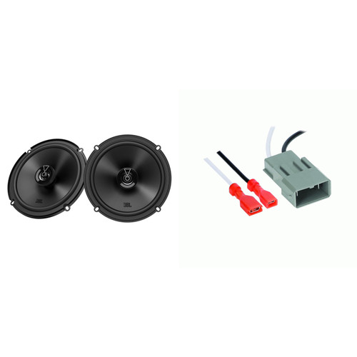 JBL Speakers 6.5 inch for Honda Civic 2002-2020 Upgrade Kit - 2 Pack of CLUB Series with Harness, Coaxial 6 1/2 Car Audio Front Door or Rear Deck Speaker, CLUB-64FSL