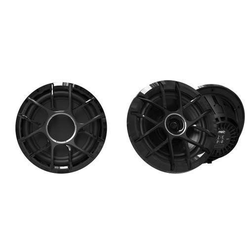 Wet Sounds Marine Zero Series Black XZ Grill Boat Speaker Bundle (2) 8" & 10" Subwoofer, Center Console, Bay Boat Upgrade