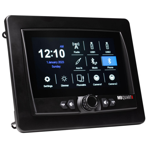 MB Quart GMR7v1.2 7” Touchscreen Waterproof IP67 Source Unit with Apple CarPlay