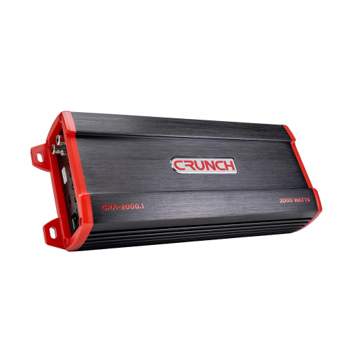 CRUNCH CRA-2000.1 CRA Series 2000 Watt Mono Block Amplifier 500x1 @ 4OHM, 1000x1 @ 2OHM, 2000x1 @ 1OHM