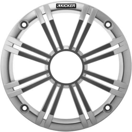 Kicker 45BKMG8S Marine 8" Speaker Grille - Silver, Sold Individually