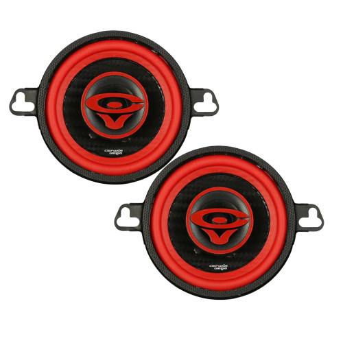 Cerwin Vega V3 Vega Series 3.5″ 2‑Way Coaxial Speaker – 60 W RMS, Hybrid CF/PP Cone, Silk Dome Tweeter, Rubber Surround – Compact Full‑Range Audio Pair - Used, Good