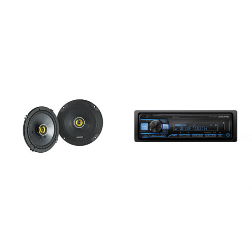 Alpine UTE-83BT Bluetooth Receiver & Kicker CSC 6.5" Speakers
