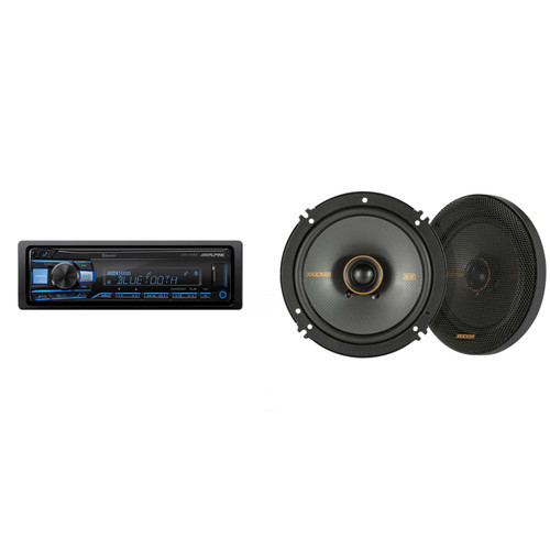 Alpine UTE-83BT Bluetooth Receiver & Kicker KSC 6.5" Speakers