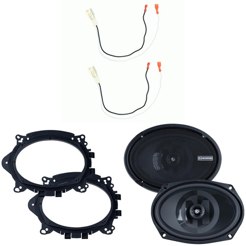 Memphis Audio PRX69S Rear Deck 2-Way Speaker Upgrade Kit for 2014-2019 Toyota Corolla