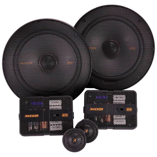 Kicker 51KSS6504 KS-Series 6.5" Component system with 1" tweeters, 4-Ohm, Pair - Used, Very Good
