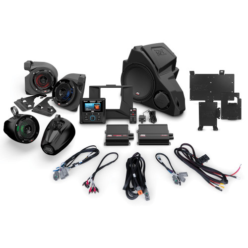 MTX Audio RZR-14-THUNDER5 5-speaker amplified audio system Compatible with 2014+ Polaris RZR vehicles Without RideCommand - Used, Open Box