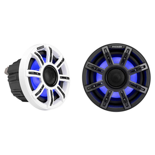 Kicker 51MSC654 - MSC 6.5-Inch Premium Marine 4-Ohm LED Coaxial System, Pair - Used, Very Good