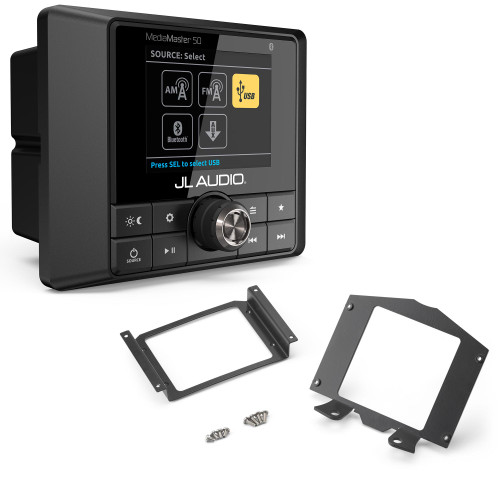 JL Audio SBA-CAN-MVX3-DK-MM50 with MM50 Mediamaster Receiver for 2017-Up Can-Am Maverick X3 - Used, Open Box