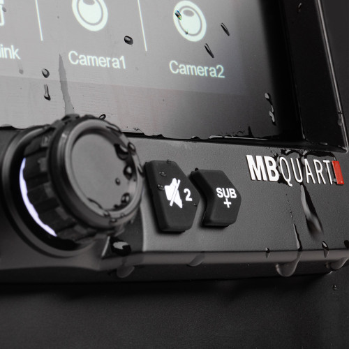 MB Quart GMR-7V1.2 - 7" IP67 Touchscreen Source Unit with Wireless CarPlay and Android Auto