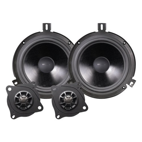 MB Quart JS1-216JK - Jeep Wrangler JK 2007-2018 Convertible Speaker Upgrade with Tweeter Mounts