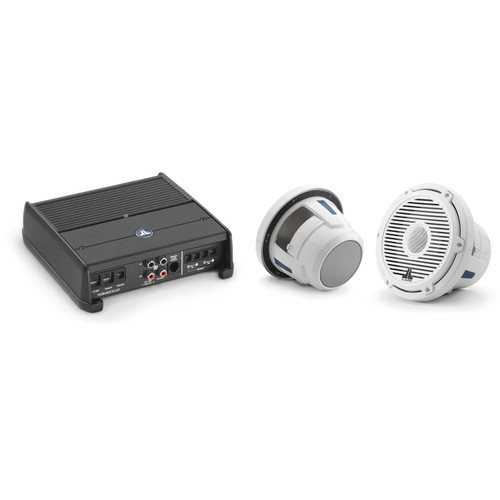 JL Audio M6-880X-C-3Gw 8.8" Marine Speakers (Pair) with XDM200/2 Amplifier – Boat Audio Zone Add-On System