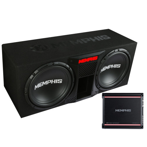 Memphis SRXE12DP Dual 12" SRX Vented Bass Package with SRX600.1V Amplifier - Used, Open Box