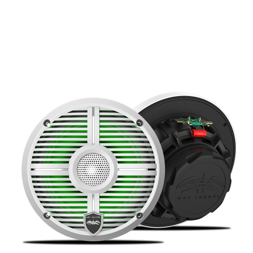 Wet Sounds RECON 6 XW-W RGB LED Recon Series 6.5" 60-Watt RMS Coaxial Speakers With White XW Grilles (Pair) - Used, Very Good