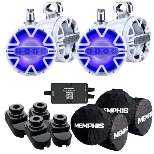 Memphis Audio MM105TW 10" Tower Speakers, White (4 Units) for Centurion Predator Tower - Fits Ri230, Ri245, Ri265 - 2 Pairs