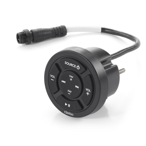 Clarion CMR-10 Wired Marine Remote with Backlit Controls, IP67, Compatible with CMM-20, CMM-30 & CMM-30BB - Used, Very Good