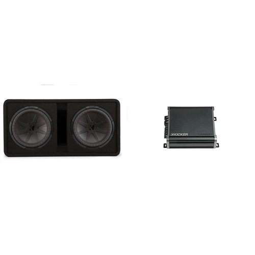 Kicker 48DCWR122 Dual 12" CompR Sub Box with CXA800.1 Amp