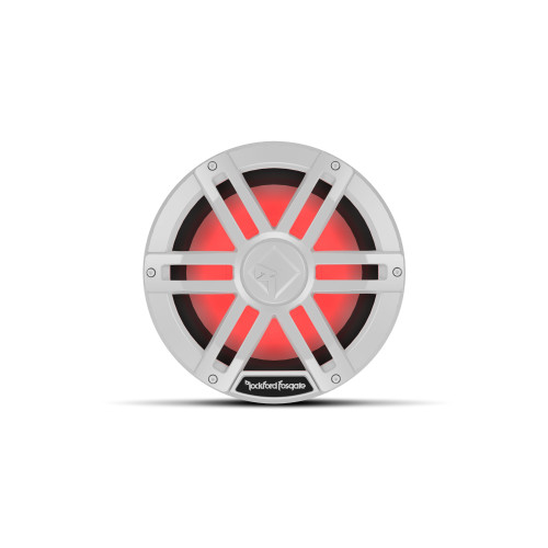 Rockford Fosgate M1D4-10 10" Color Optix Marine Subwoofer- DVC (4-Ohm), 300 Watts Rms, 1200 Watts Peak, White Grille Included - Used, Good