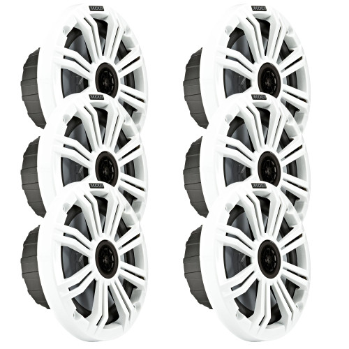 Kicker 6.5" White Marine Speakers (QTY 6) 3 pair of OEM replacement speakers