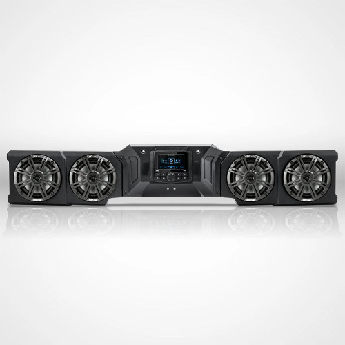 SSV Works WP-DF4K Plug-&-Play 4-Speaker Overhead Sound bar Compatible with CANAM Defender 18-26 HD10 and 26-up HD11 with Kicker Speakers