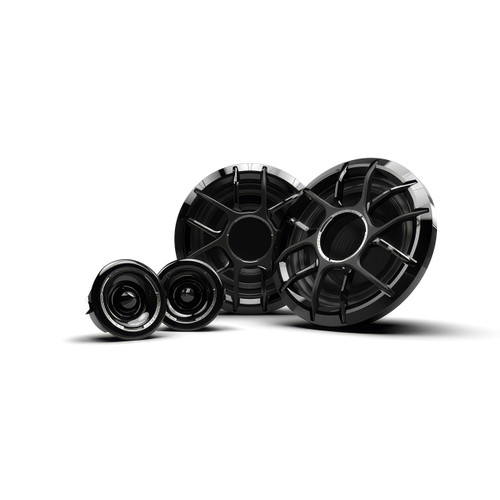 Wet Sounds ZERO Series - ZERO 6 CS-B Black 6.5" Component Neodymium Marine Speakers w/ Horn-Loaded Titanium Tweeters, Pair - Used, Very Good