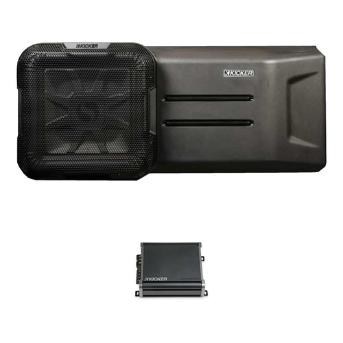 Kicker 51KJPL7T122 L7T 12" Jeep Wrangler JK 2-Ohm Subwoofer Enclosure with 46CXA8001 800-Watt Mono Amplifier, Fits 2007-2018 JK