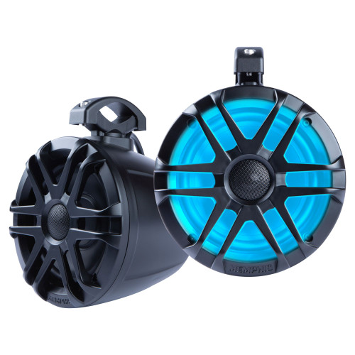 Memphis Audio MXA62PS 6.5" LED Coaxial Powerports Speaker Pods For Roll Bars, Black With LED - Used, Acceptable